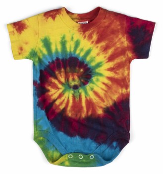 Classic Rainbow Tie Dye Onesie