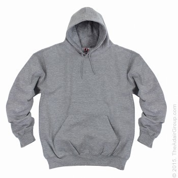 English  Heather Grey Adult Pullover Hood