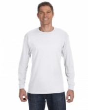White Adult Long Sleeve T
