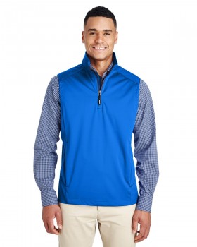 Men's Techno Lite Three-Layer Knit Tech-Shell Quarter-Zip Vest True Royal