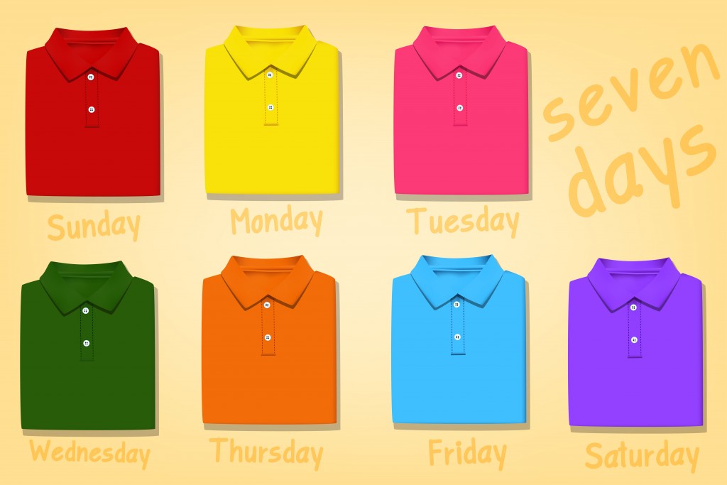 Multiple color polo shirts