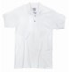 White Adult Jersey Knit Polo