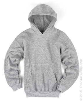 Grey Kids Pullover Hoodie