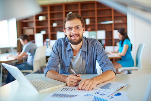 man in business casual wear