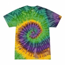 Mardi Gras Tie Dye Adult T-Shirt
