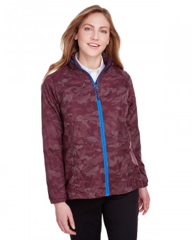 Ladies' Rotate Reflective Jacket Burgndy/ Oly Blu