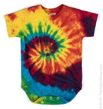 Classic Rainbow Tie Dye Onesie