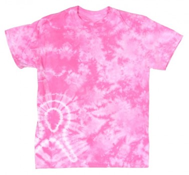 Pink Ribbon Tie Dye T-Shirt