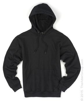 Black Adult Pullover Hoodie