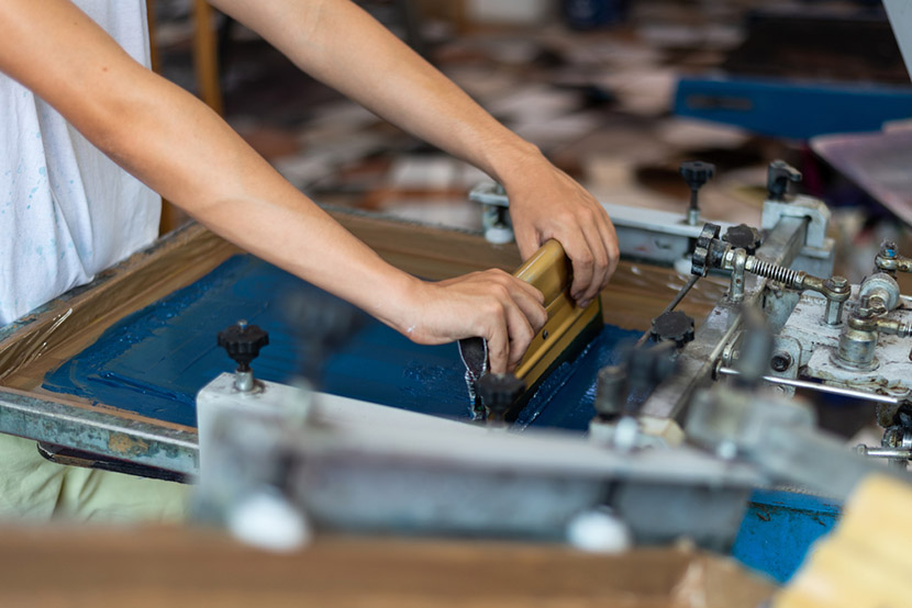 screen printing on shirts and textiles