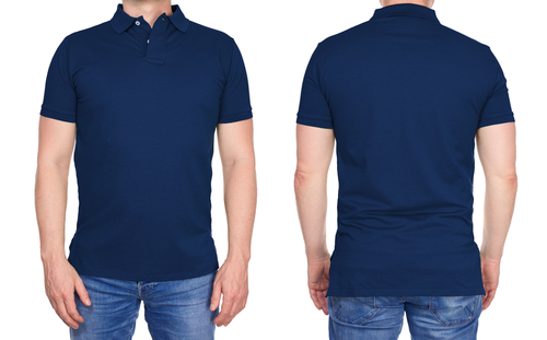 polo shirt design front and back