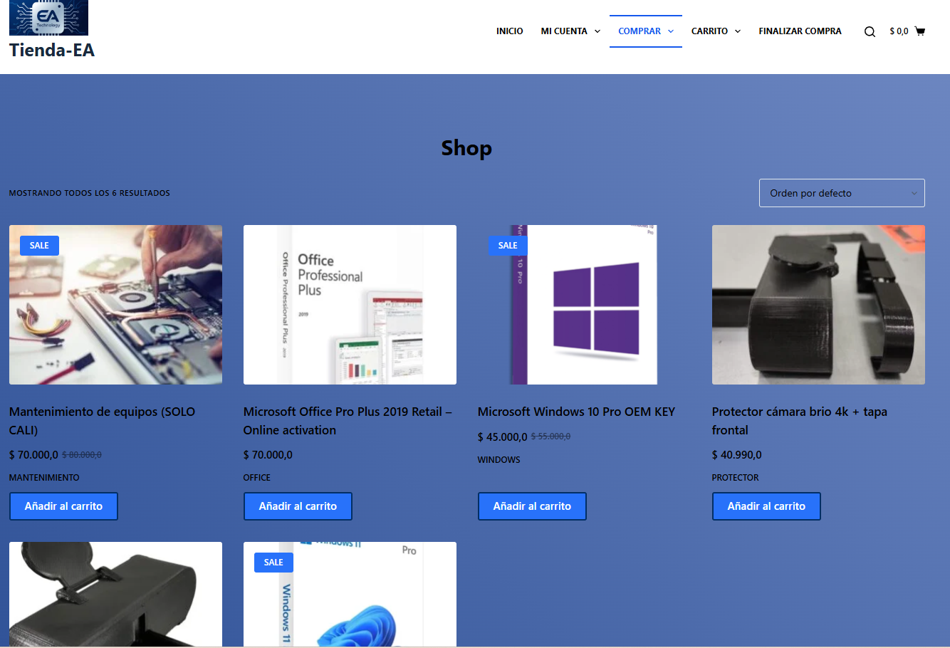 Imagen de un proyecto web